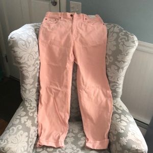 NWT J Crew Peach Slouchy Jeans sz 28